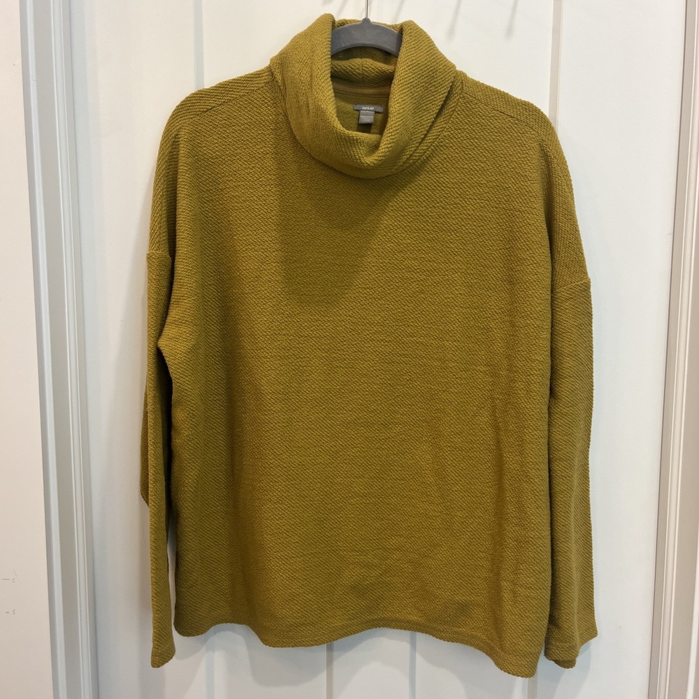 Aerie Women's Mustard Yellow Gold Cowl Neck Turtleneck‎ Sweater Size Medium